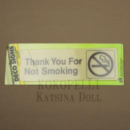 プラ看板  NOT SMOKING